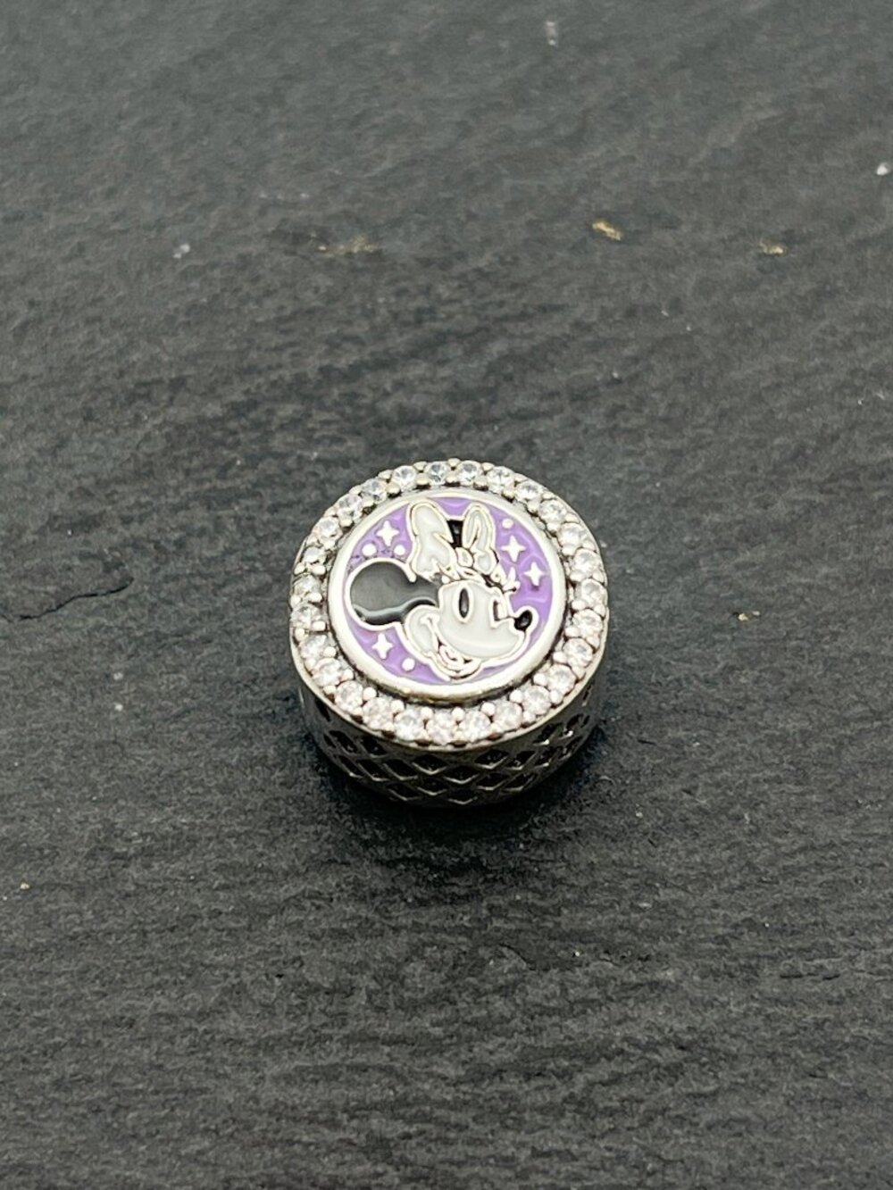 Pandora Disney 100 Disneyland Paris Minnie Mouse Bead Charm Jewelry